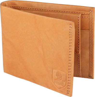 

LANDER Men Tan Genuine Leather Wallet(5 Card Slots)
