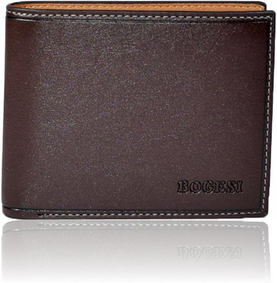 

Bogesi Men Brown Artificial Leather Wallet(8 Card Slots), Brown-tan
