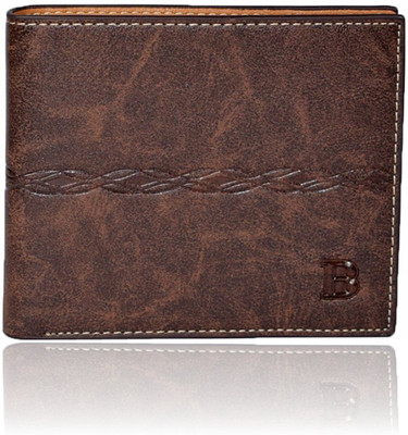 

Bogesi Men Brown Artificial Leather Wallet(8 Card Slots), Brown-tan