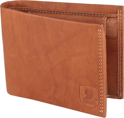 

LANDER Men Brown Genuine Leather Wallet(5 Card Slots)