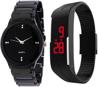 lavishable Retail SR-01 Stylish Full Black Casual And Hand Band Watch - For Boys 3.4 ?39 Ratings & 9 Reviews Watch  - For Men & Women   Watches  (Lavishable)