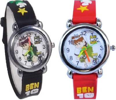 lavishable hion GGirlsFasateway Ben10 and Analog kids watch (packof2) Ben10 and Barbie Watch - For Boys & Girls Watch - For Boys & Watch  - For Boys & Girls   Watches  (Lavishable)