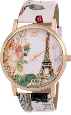 View Keepkart Paris Affil Tower New Arrival Leather Multicolour Strap 007 For Women And Girls Watch  - For Girls Wrist Watches Price Online(Keepkart)
