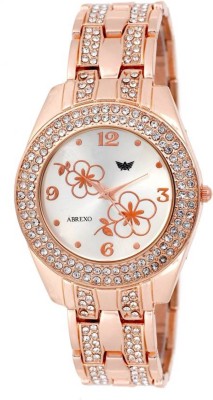 Abrexo Abx-2040RGRG Crystal Studded Wedding Collection Watch  - For Women   Watches  (Abrexo)