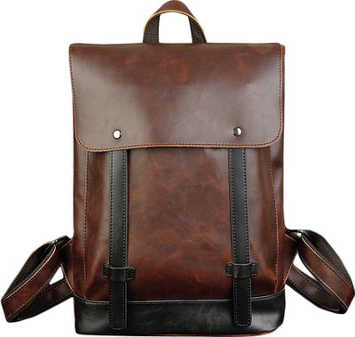 

FemNmas Casual Vintage 20 L Backpack(Tan, Black)