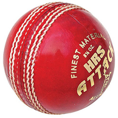 

HRS Attack Leather Ball, Red Cricket Leather Ball(Pack of 1, Red)