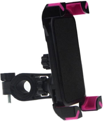

MOBIGADGET Bike Mobile Holder(Black, Pink)