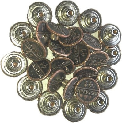 

Tlo jeans Button 001 DENIM Metal Buttons(Pack of 100)