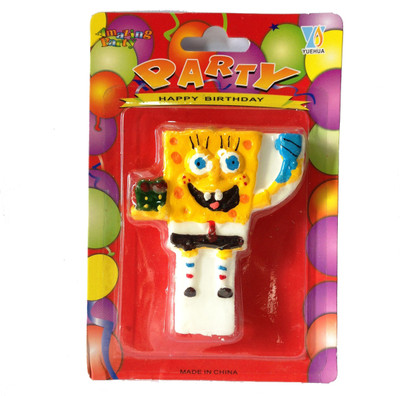 

Funcart Sponzy Bob Cake Topper Candle(Yellow, Pack of 1)