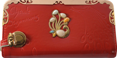

Glitters Online Casual Red Clutch