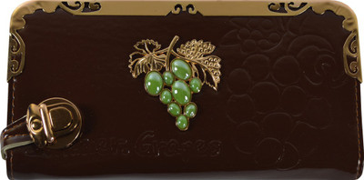 Glitters Online Casual Brown Clutch