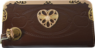 

Glitters Online Casual Brown Clutch
