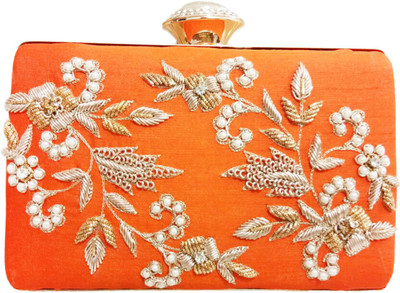 

CLUTCHKARTBAGS Party Orange Clutch