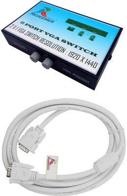 

Redeemer 2 Port Vga Switch + 1.5 meter vga cable Combo Set