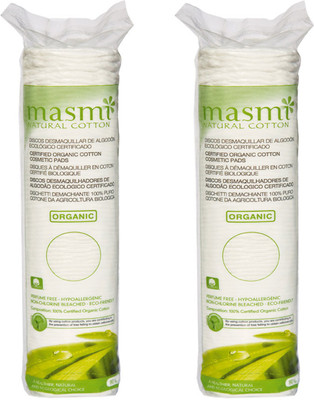 

Masmi Organic Cotton Round Make Up Removal Pads(80 Units)
