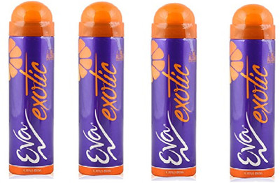 

EVA Citrus Bliss set of 4 Deodorant Spray - For Women(150 ml, Pack of 4)