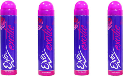 EVA Rosy Rhapsdy set of 4 Deodorant Spray - For Women(150 ml, Pack of 4)