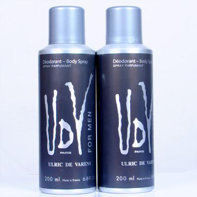 

udv for men Deodorant Spray - For Men(200 ml, Pack of 2)