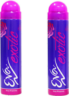 

EVA Rosy Rhapsdy set of 2 Deodorant Spray - For Women(150 ml, Pack of 2)