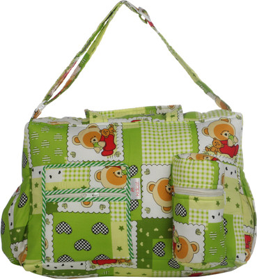 

kidiCat Printed Baby Diaper Storage Bag / Mother Bag(Green)