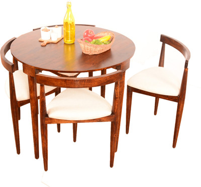 

Home Edge Nathaniel 4 Seater Dining Set(Finish Color - Teak)