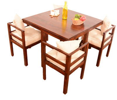 

Home Edge Bayne 4 Seater Dining Set(Finish Color - Teak)