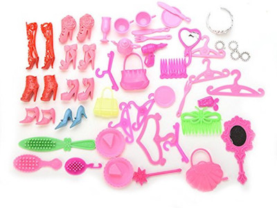 

iDream 50pcs Doll Accessories Compatible With Barbie(Multicolor)