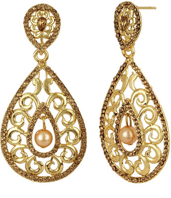 STYYLO FASHION Diva style Zircon Alloy Chandbali Earring
