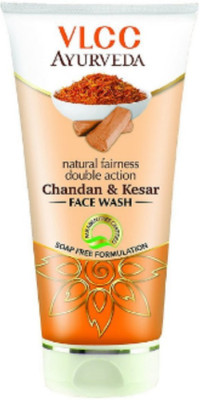 

VLCC Ayurveda Natural Fairness Double Action Chandan and Kesar (Pack 3)(50*3=150ml) Face Wash(50 ml)
