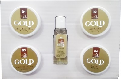Skin Alive Gold Facial Kit(5 x 15 g)