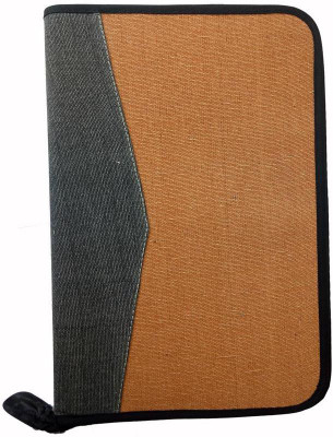 

Indcrown Synthetic Leather File Folder Document A4(Set Of 1, Grey, Brown)