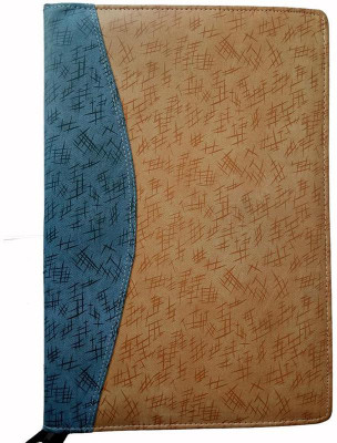 

Indcrown Synthetic Leather File Folder Document A4(Set Of 1, Blue, Beige)