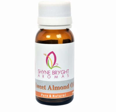 

Shyne Bryght Aromas 100% Pure & Natural, Cold Pressed, Moisturizer for hair Sweet Almond Carrier Oil Hair Oil(10 ml)