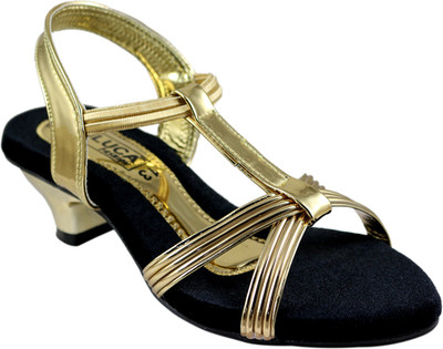 

Luca Fashion Girls Sling Back Heels(Gold