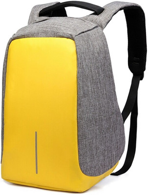 

University Trendz 15.6 inch Laptop Backpack(Grey, Yellow)