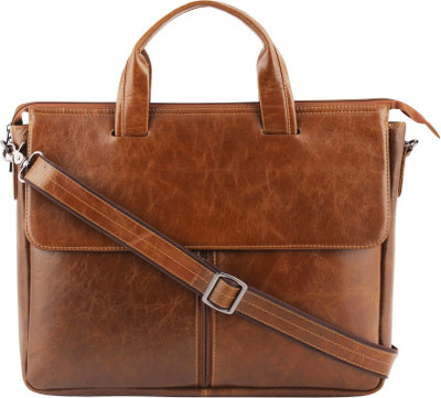 

Lion Heart 15 inch Laptop Messenger Bag(Tan)