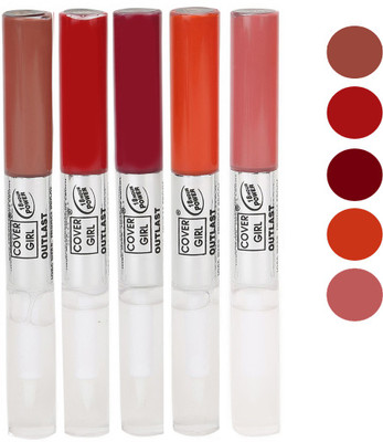 

Cover Girl Peaches Brown,Red,Maroon,Peaches Orange,Nude Brown Long Stay Lip gloss(3.5 ml, Peaches Brown.Red.Maroon.Peaches Orange.Nude Brown)