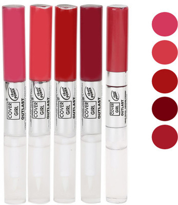 

Cover Girl Pink,Pinkish Red,Red,Maroon,Mazanta Non-Transfer Lip Color(3.5 ml, Pink.Pinkish Red.Red.Maroon.Mazanta)