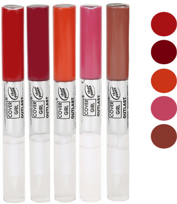 

Cover Girl Red,Maroon,Peaches Orange,Purplish Pink,Peaches Brown Non-Transfer Lip Color(3.5 ml, Red.Maroon.Peaches Orange.Purplish Pink.Peaches Brown)