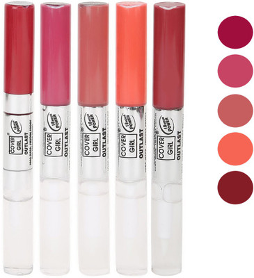 

Cover Girl Purplish Pink,Nude Brown,Orange,Pink,Pinkish Mazanta Long Stay Lip gloss(3.5 ml, Purplish Pink.Nude Brown.Orange.Pink.Pinkish Mazanta)