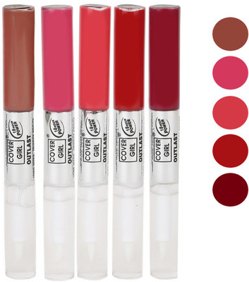 

Cover Girl Nude Brown,Peaches Brown,Pink,Pinkish Red,Maroon Long Stay Lip gloss(3.5 ml, Nude Brown.Peaches Brown.Pink.Pinkish Red.Maroon)