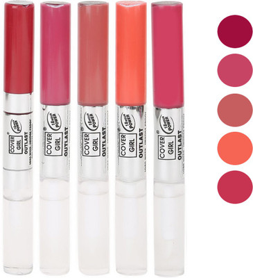 

Cover Girl Mazanta,Purplish Pink,Nude Brown,Orange,Pink Long Stay Lip gloss(3.5 ml, Mazanta.Purplish Pink.Nude Brown.Orange.Pink)