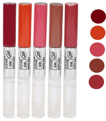 

Cover Girl Maroon,Peaches Orange,Pinkish Purple,Peaches Brown,Pinkish Mazanta Long Stay Lip gloss(3.5 ml, Maroon.Peaches Orange.Pinkish Purple.Peaches Brown.Pinkish Mazanta)