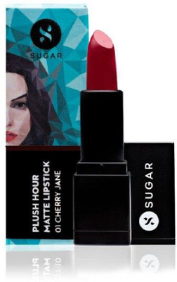 

Sugar Plus Hour Matte Lipstick 01 Cherry Jane(Cool Toned Red, 3.9 g)