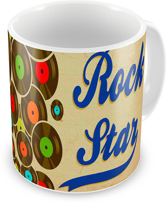 

Mukesh Handicrafts MHMG0058 Ceramic Mug(325 ml), Multicolor