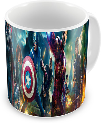 

Mukesh Handicrafts MHMG0016 Ceramic Mug(325 ml), Multicolor