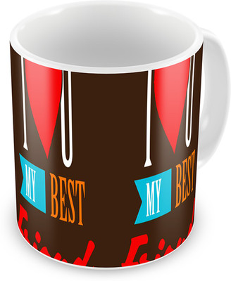 

Mukesh Handicrafts MHMG0078 Ceramic Mug(325 ml), Multicolor