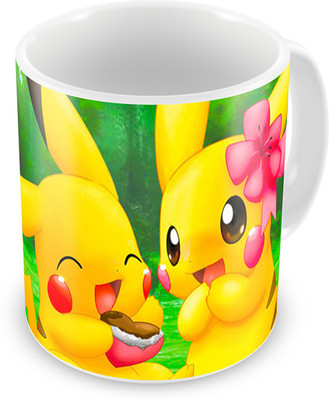 

Mukesh Handicrafts MHMG0041 Ceramic Mug(325 ml), Multicolor