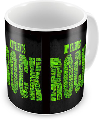 

Mukesh Handicrafts MHMG0039 Ceramic Mug(325 ml), Multicolor