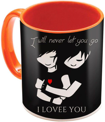 

VAMSUM I WILL NEVER LET YOU GO, I LOVE YOU Ceramic Mug(350 ml), Multicolor